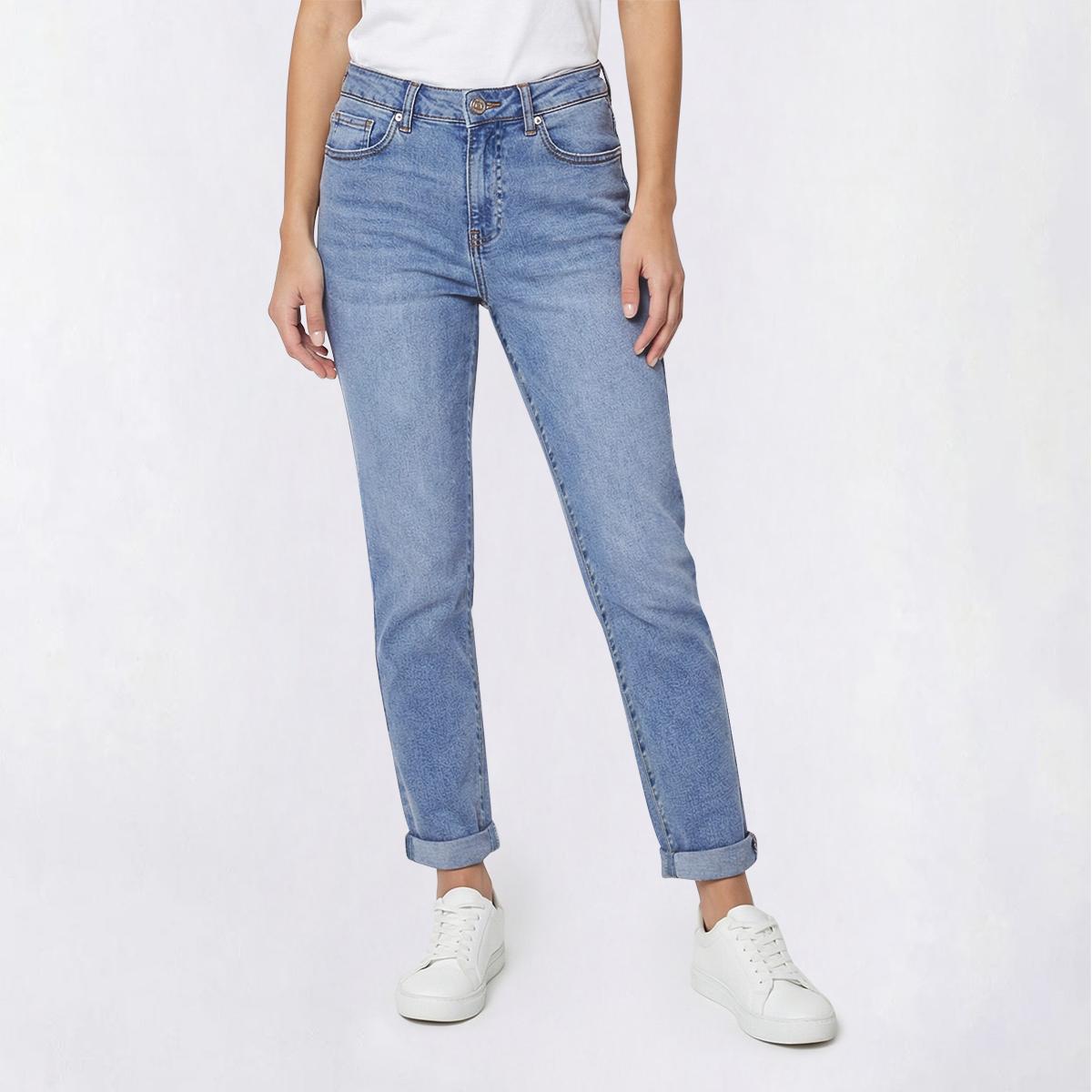 Womens d. jeans(R) Mid Rise Slim Straight Leg Jeans