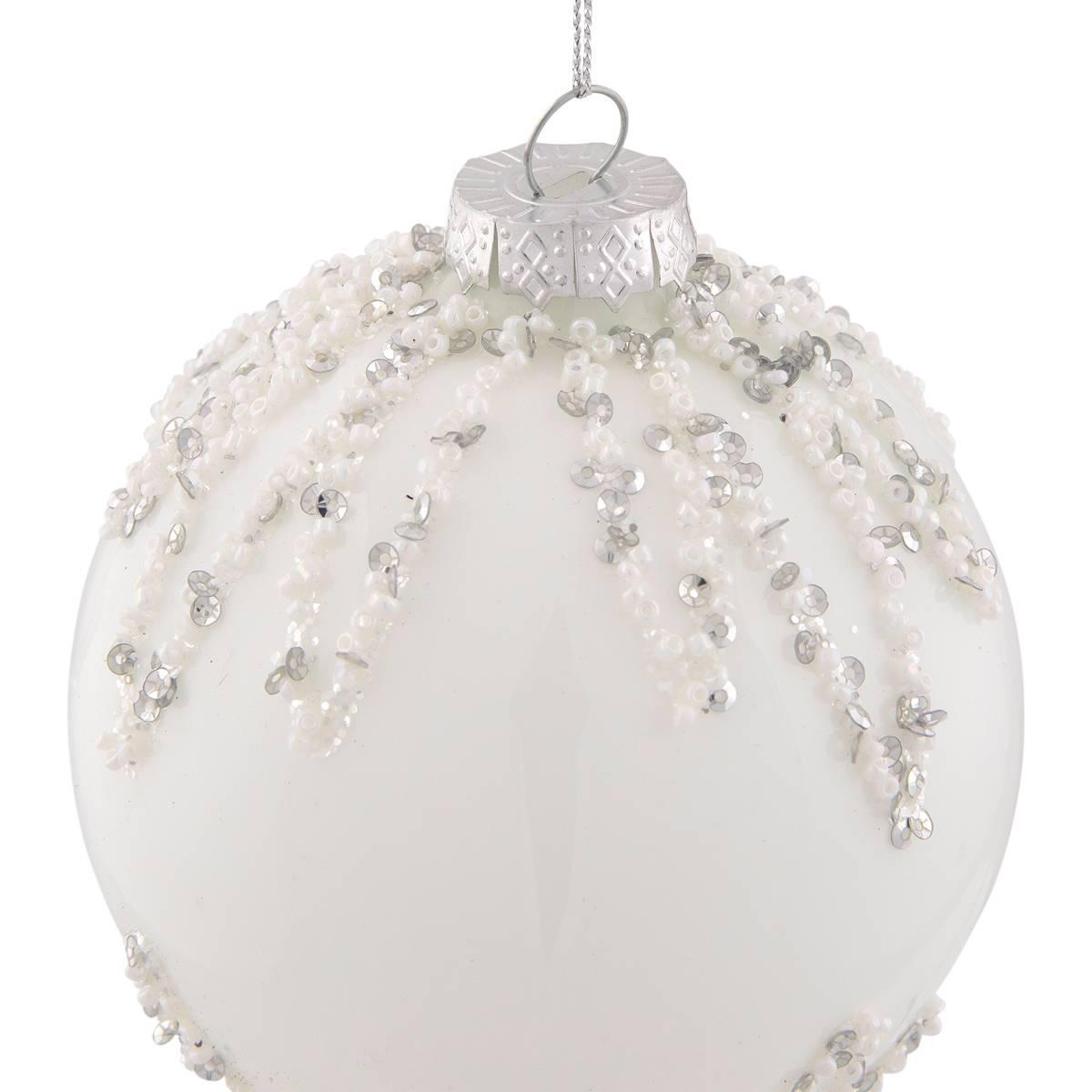 Northlight Seasonal 4in. Sequin Glass Ball Christmas Ornament