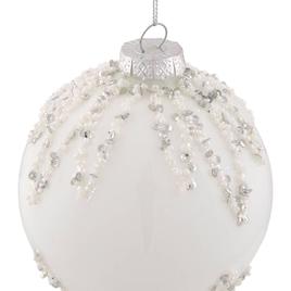 Northlight Seasonal 4in. Sequin Glass Ball Christmas Ornament