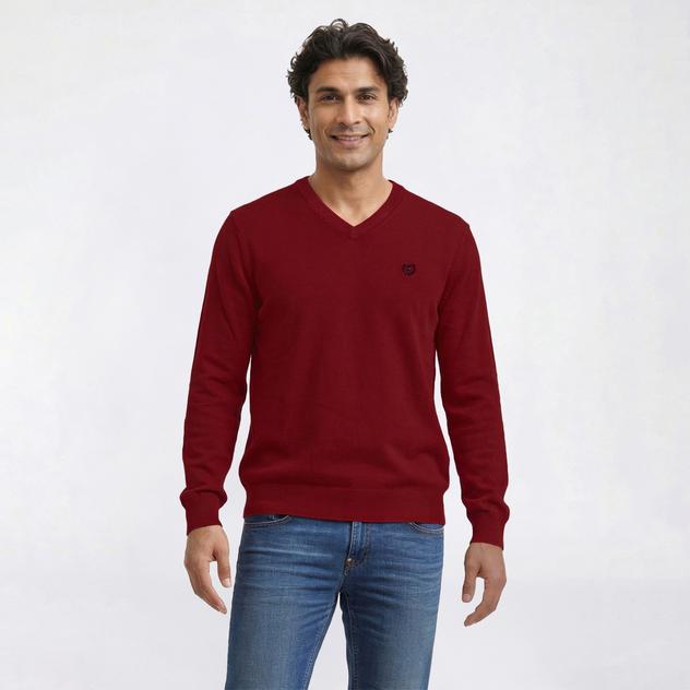 Mens Chaps Solid V-Neck Sweater