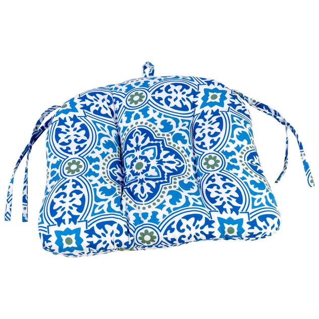 Jordan Manufacturing Medallion Chair Pad - Turquoise