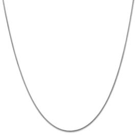 Unisex Gold Classics(tm) 1.6mm. 14k White Round Snake Chain Necklace