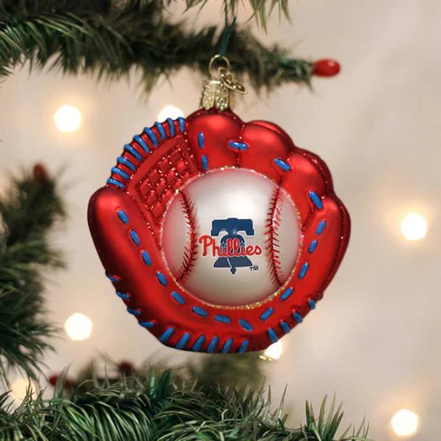 Old World Christmas Philadelphia Phillies Baseball Mitt Ornament