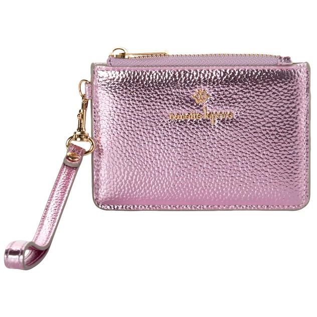 Nanette Lepore Becki Solid Metallic Card Case Wristlet