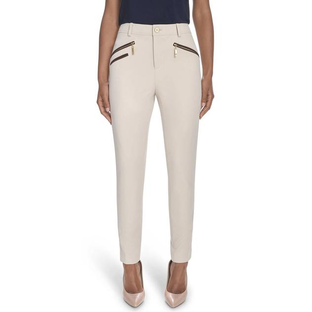 Womens Tommy Hilfiger Slim Faux Zipper Ankle Dress Pants
