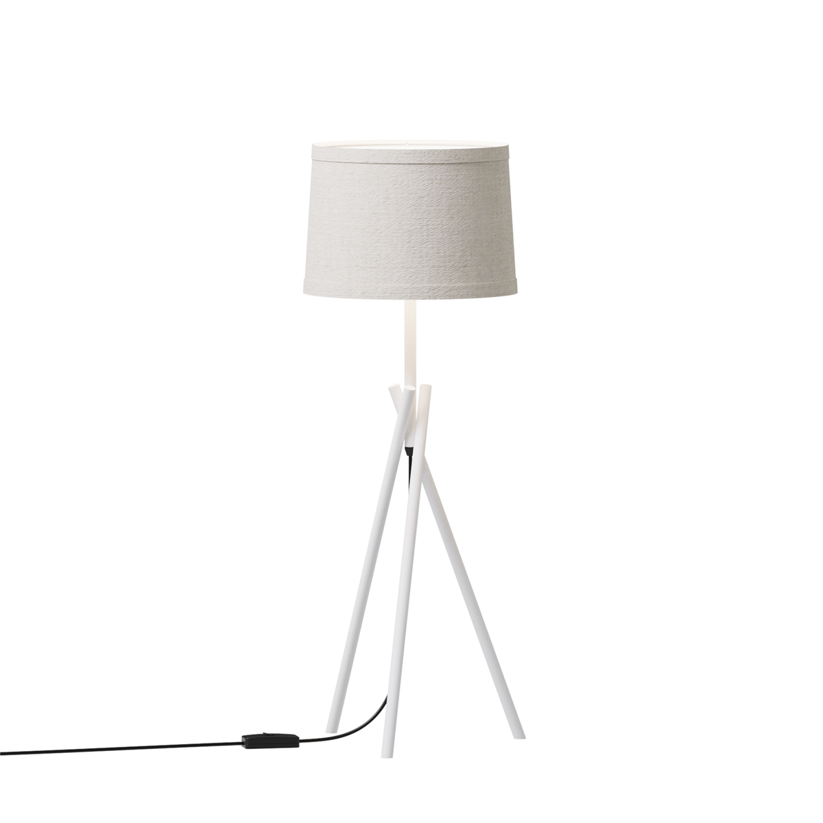 Infibrite 26in. Sleek Crossed Legs Table Lamp with Fabric Shade