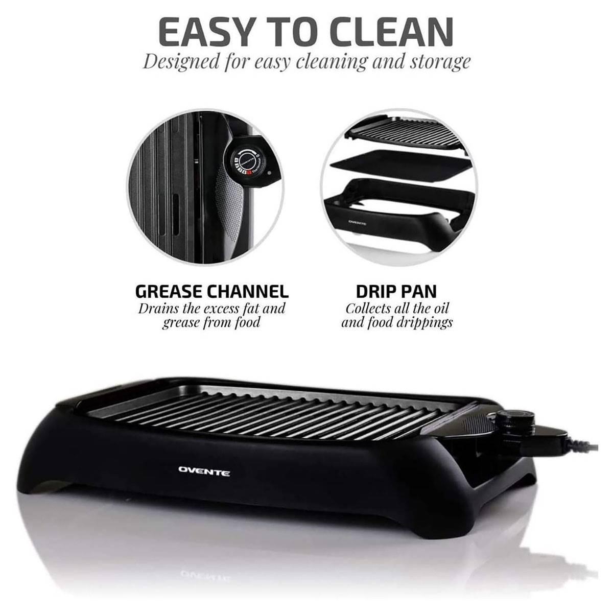 Ovente Electric Nonstick Cooking Grill