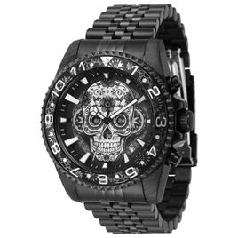 Mens Invicta Pro Diver Black/Silver/Grey Quartz Watch - 43753