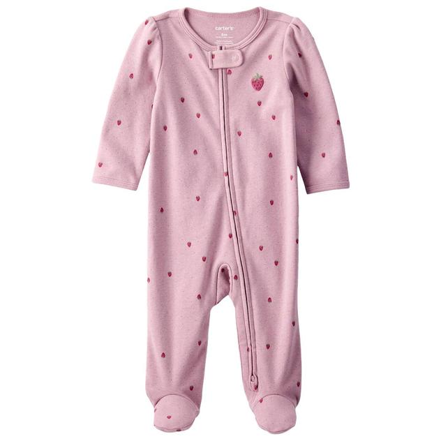 Baby Girl (NB-9M) Carter's® Ditsy Strawberry iLock Sleeper