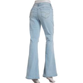 Juniors YMI®  Low Rise Wanna Betta Butt Distressed Flare Jeans
