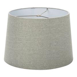 Fangio Lighting Textured Linen Hardback 14in. Drum Shade - Grey