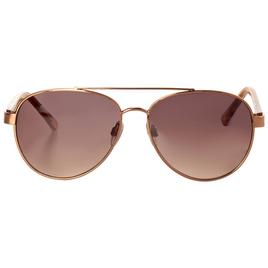 Womens Nine West Bronze Aviator Sunglasses