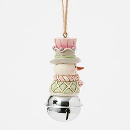 Jim Shore Heartwood Sweets Snowman Bell Christmas Ornament