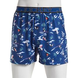 Mens Jockey Microfiber Penguins Skiing Boxer Briefs