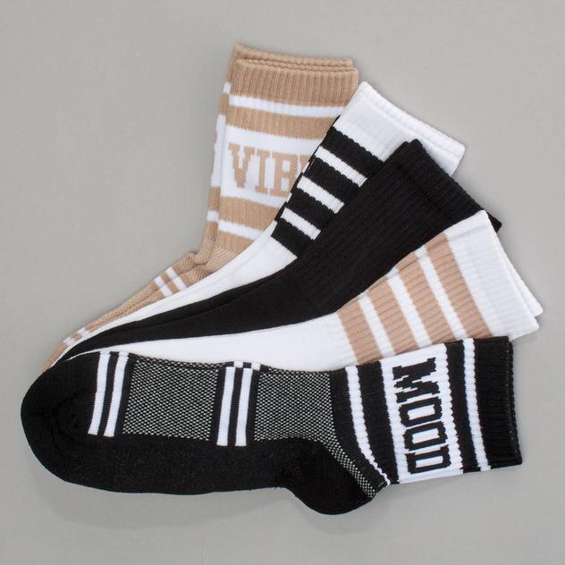 Girls Sugar™ 5pk. Quarter Crew Mood 1/2 Cushion Socks