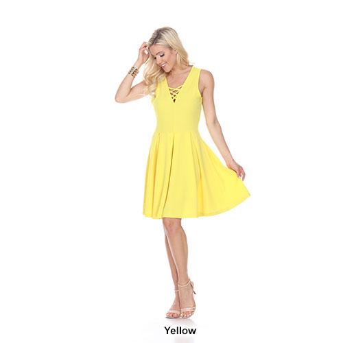 Womens White Mark Shay Fit &amp; Flare Dress