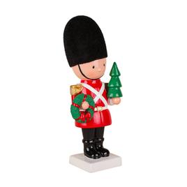National Tree Christmas Soldier Holding Tree & Wreath Figurine