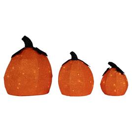Northlight Seasonal LED Jack O'' Lantern Halloween Décor -Set of 3