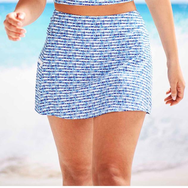 Womens Beach House Shoreline Shells Emma Swim Skort