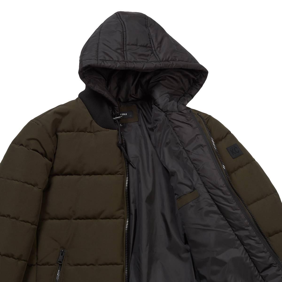 Mens Kenneth Cole® Oxford Hooded Bomber Jacket