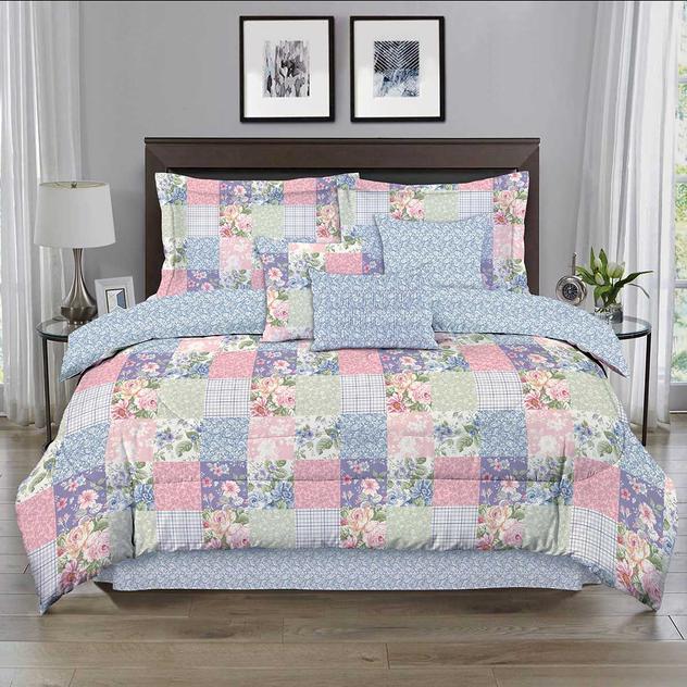 Ashley Cooper™ Aurora Patchwork Reversible 7pc. Comforter Set