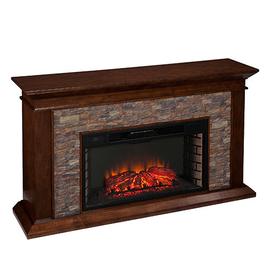 Southern Enterprises Simulated Stone Electric Fireplace
