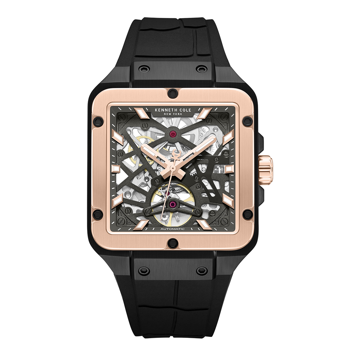 Mens Kenneth Cole New York(R) Automatic Black Watch - KCWGZ0065403