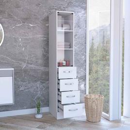 FM FURNITURE Preston Linen Bathroom Cabinet