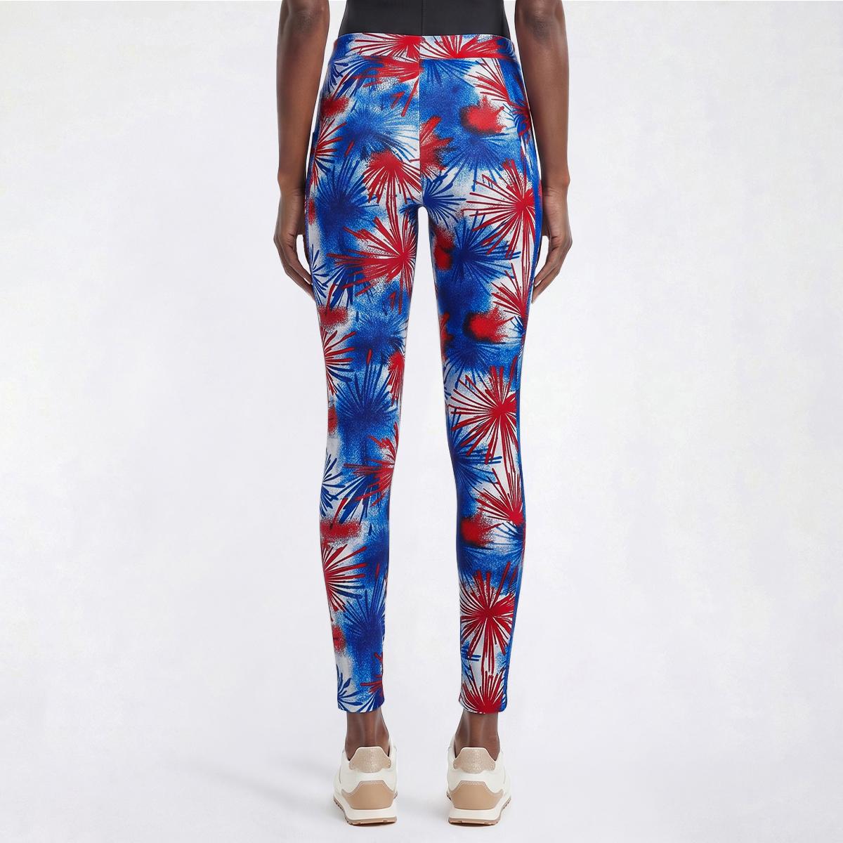 Womens Runway Ready Starbursts Side Pocket Leggings