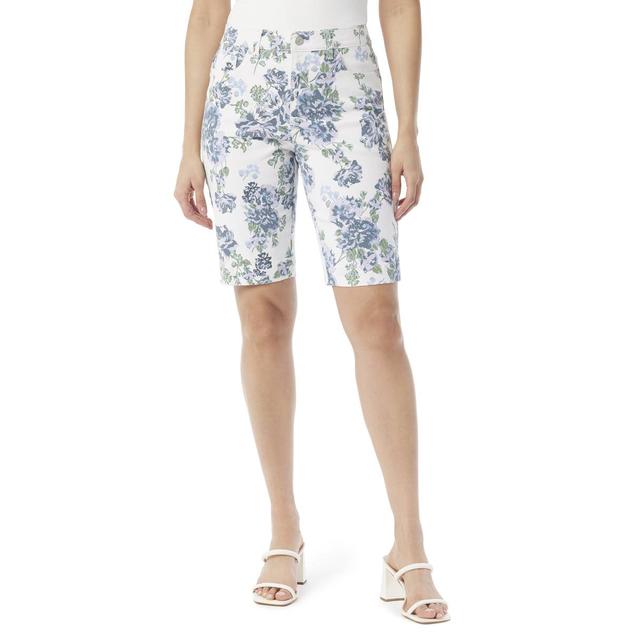 Womens Gloria Vanderbilt Amanda Rose Floral Bermuda Shorts