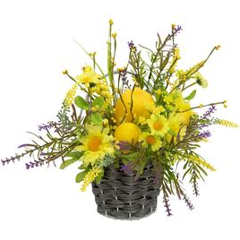 Northlight Seasonal Lemon & Daisy Spring Basket Wall Décor
