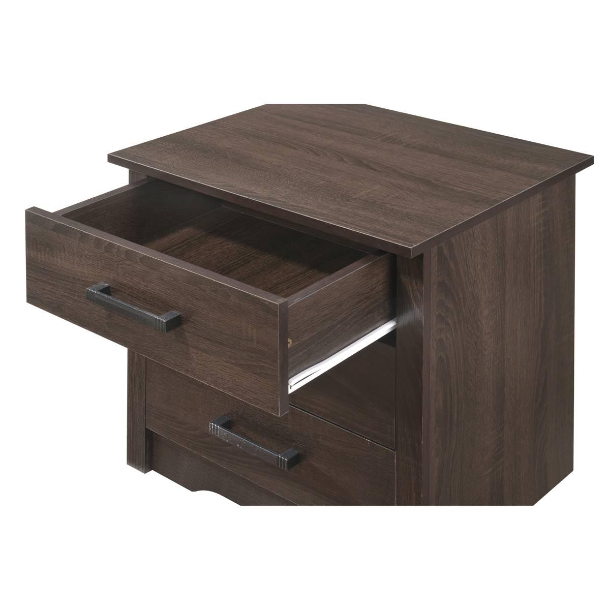 Passion Furniture Hudson 3-Drawer Nightstand