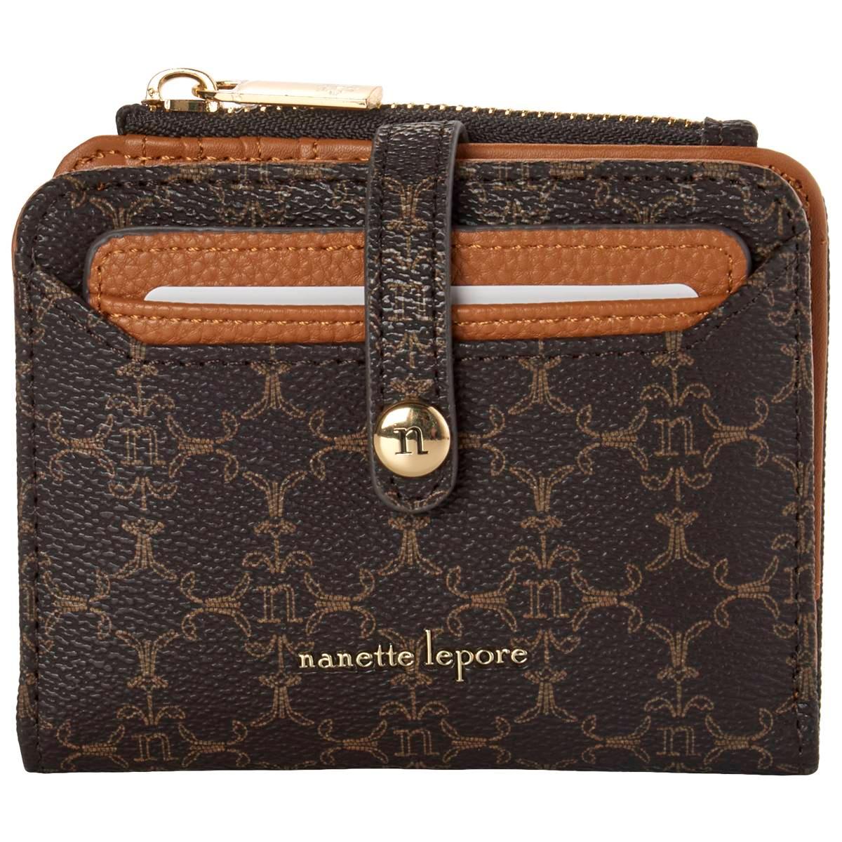 Womens Nanette Lepore Leza Logo Bi-Fold Wallet