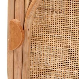 bali & pari Keita Bohemian Natural Rattan Nightstand