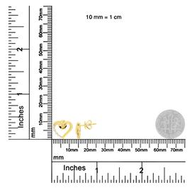 Haus of Brilliance 14kt. Gold 1/8ctw. Diamond Heart Earrings