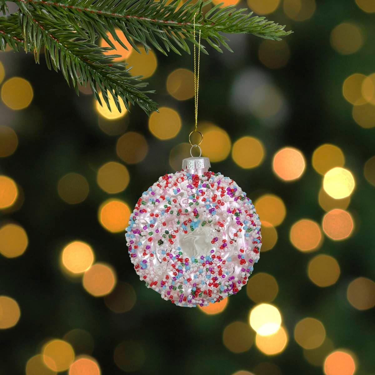 Northlight Seasonal 3.75in. Sprinkle Doughnut Christmas Ornament