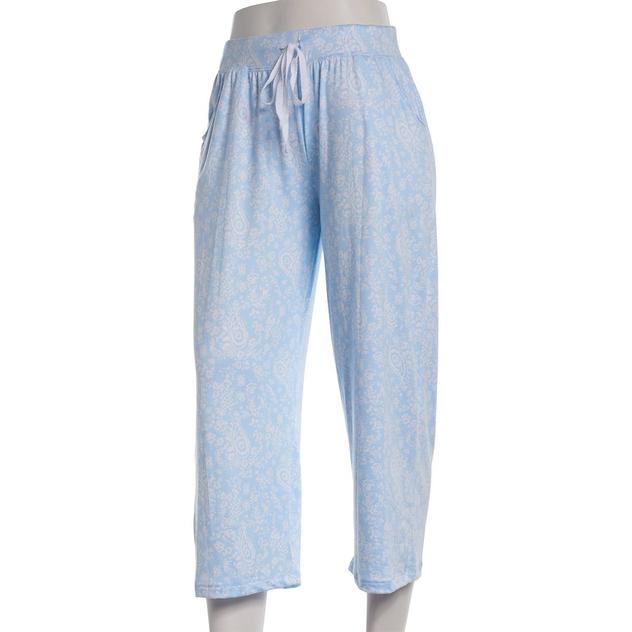 Womens René Rofé® Paisley Capri Pajama Pants