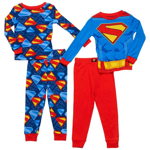 Boys (4-10) 2 Pk. Superman™ Pajama Set - Blue/Red