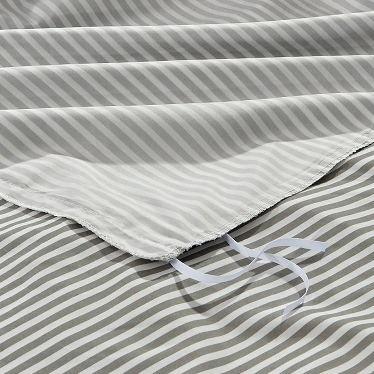 Bibb Home 1800 Series Oxford 3pc. Duvet Cover Set
