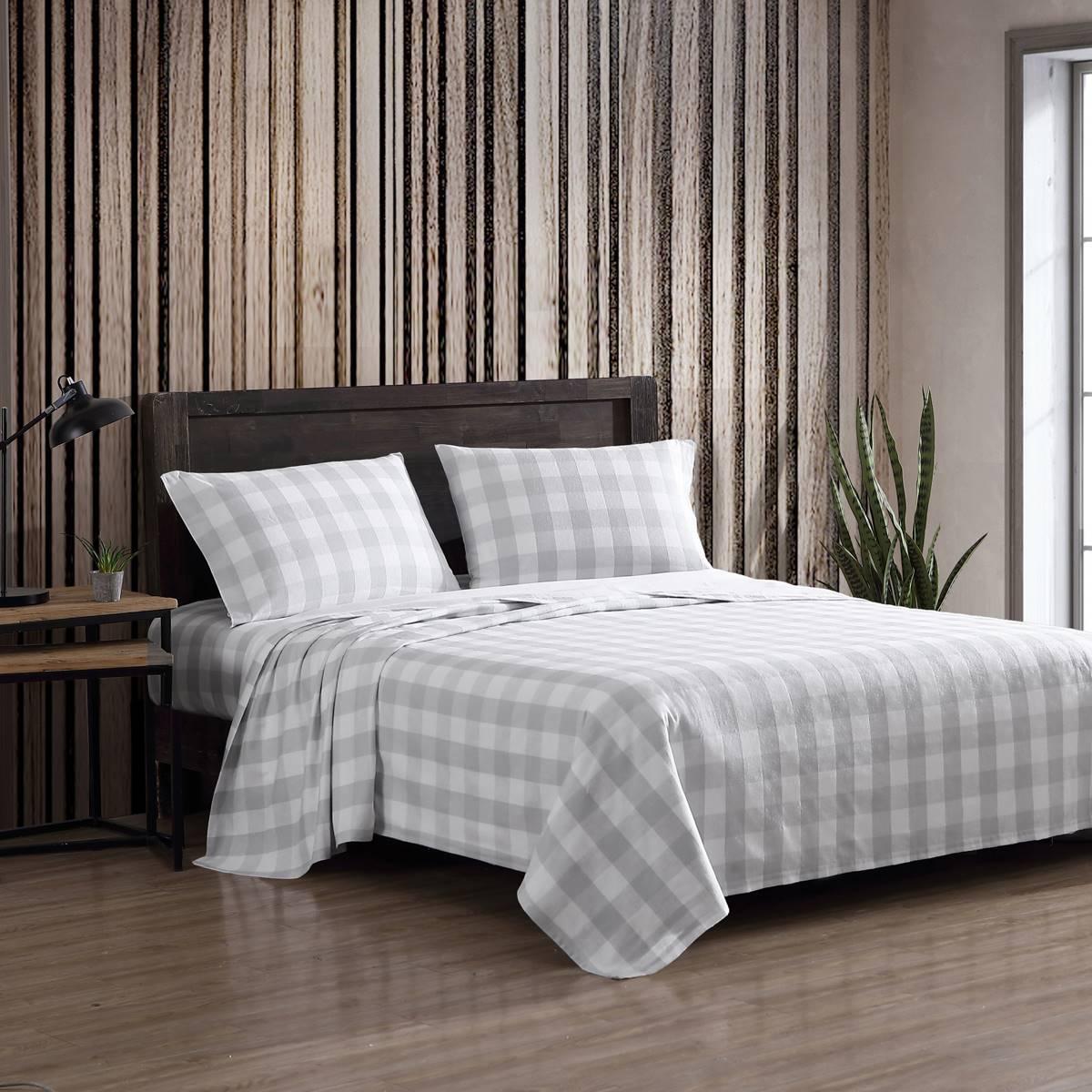 Eddie Bauer Lakehouse Plaid Cotton Flannel Sheet Set