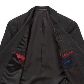 Mens Tommy Hilfiger Windowpane Suit Jacket - Grey/Brown