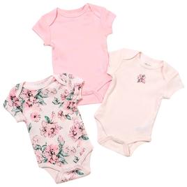 Baby Girl (NB-9M) Little Me 3pk. Dream Floral Bodysuits