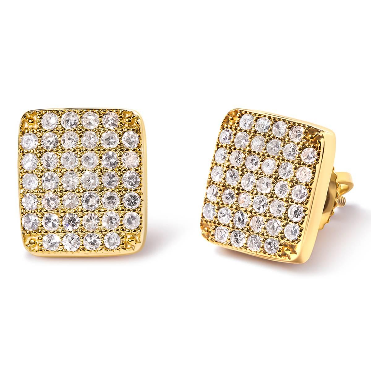 Haus of Brilliance 14kt. Gold 1/2ctw. Diamond Cluster Earrings