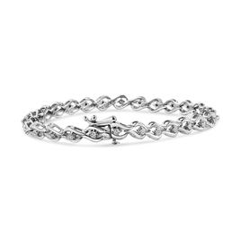 Haus of Brilliance 1/10ctw. Diamond Links of Flame Bracelet