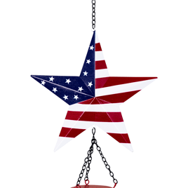 Northlight Stars and Stripes Patriotic Outdoor Garden Windchime
