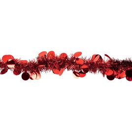 Northlight Seasonal 50ft. Red With Polka Dots Tinsel Garland