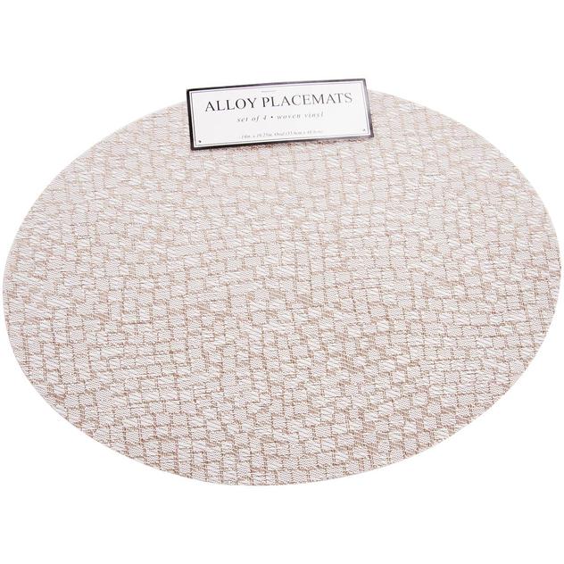 Alloy Woven Vinyl Placemats - Set of 4