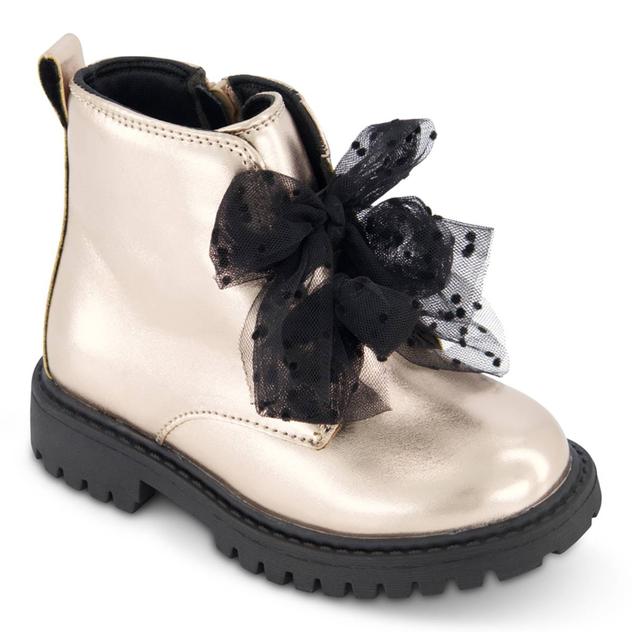 Little Girls Jessica Simpson Daria Double Bow Combat Boots