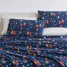 Freshfolds Cotton Happy Hillside Holiday 4pc. Flannel Sheet Set
