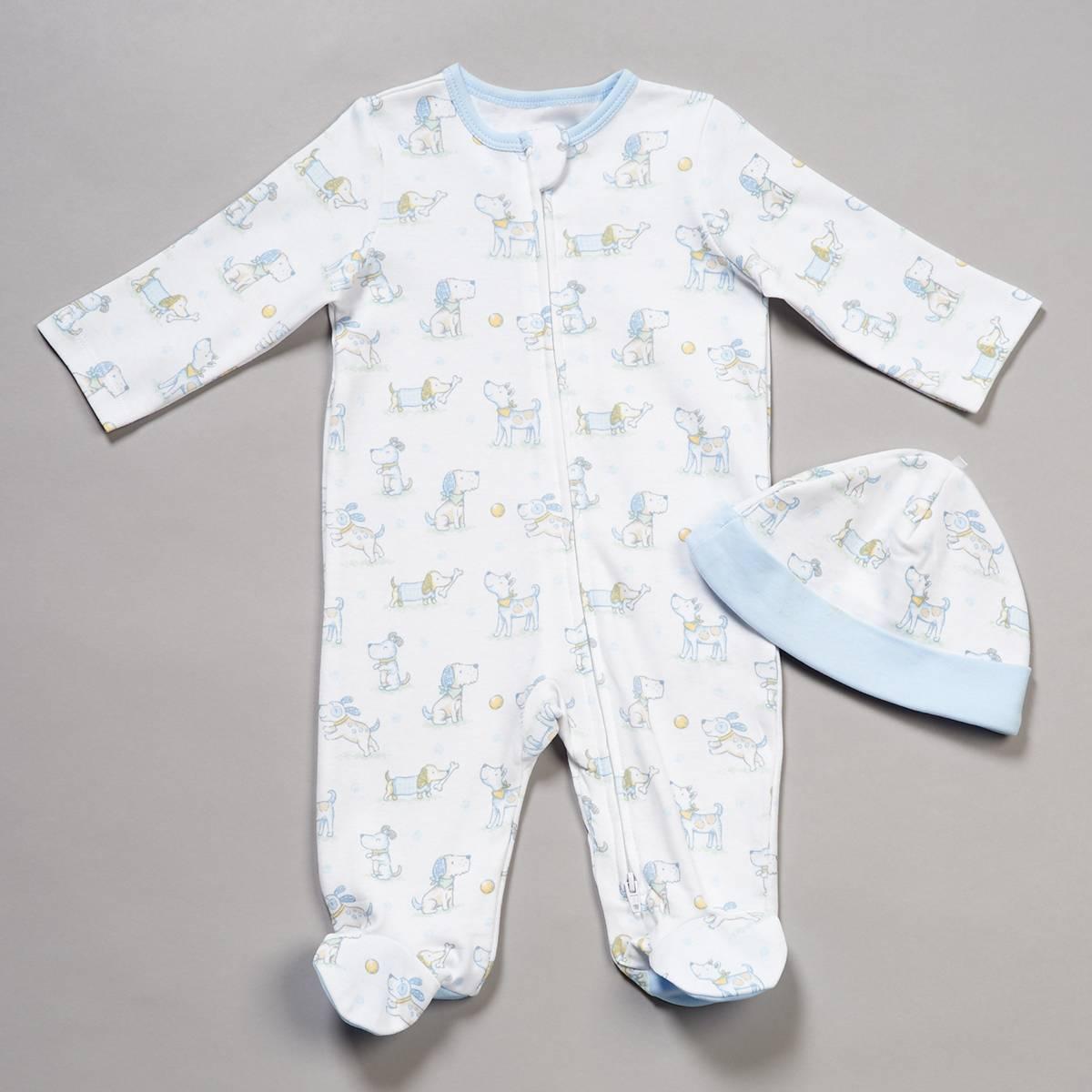 Baby Boy (NB-9M) Little Me(R) Puppy Fun Footie with Hat